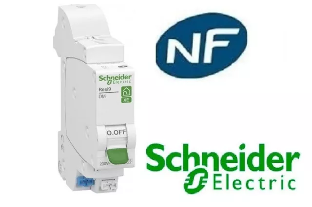 Disjoncteur 1p + n 2A - courbe C - Embrochable auto - xe Schneider  R9EFC602