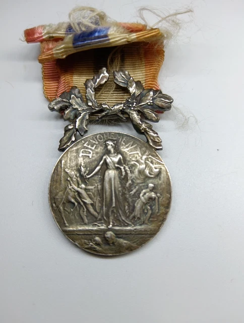 Médaille Civile Argent - Ministère De L'Intérieur - Officier Sapeurs-Pompiers