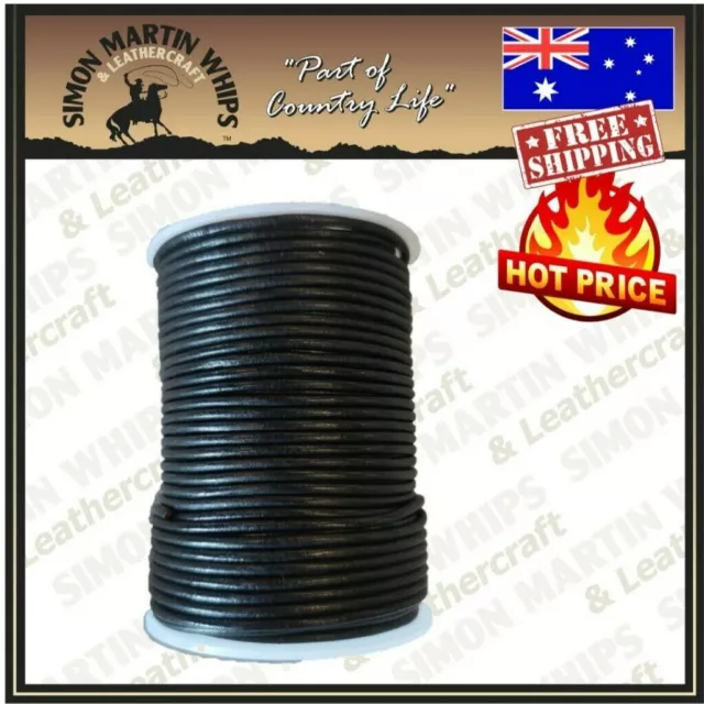 ROUND LEATHER CORD ROLLS 2.5 mm - Thonging of Top Quality Cowhide Leather