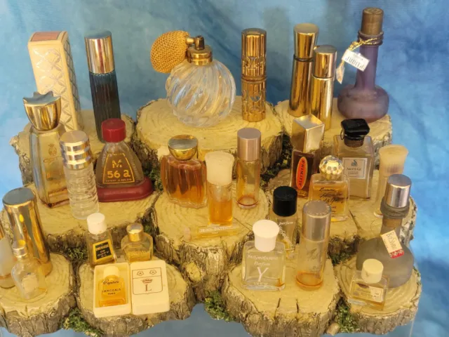 Vintage Small Miniture Perfume Bottles Lot Of 28