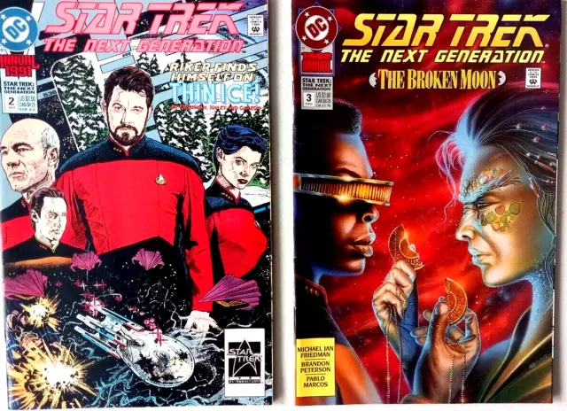 Star Trek The Next Generation Comic Book Lot 1991-92 Annual Issues #2 #3