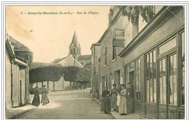 95.Jouy Le Moutier.rue De L'eglise.plie