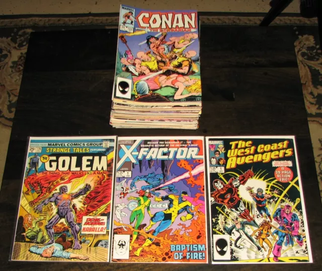 Marvel HUGE LOT! bronze and copper age 45 comics! Conan Ghost Rider Key #1s!