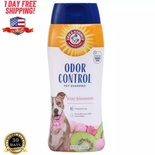 Arm & Hammer Super Deodorizing Shampoo For Dogs Kiwi Blossom Scent 20 Fl Oz USA