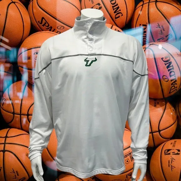 Adidas AEROREADY University of South Florida USF Bulls Pullover 1/4 Zip Shirt LG