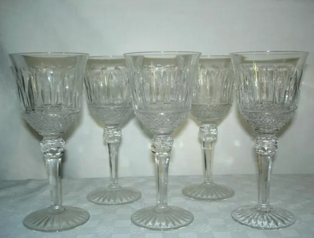 5 Verres A Vin Cristal Dans Le Gout De St Louis Tommy