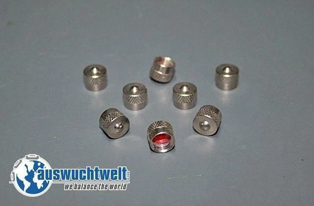 Acier Cache-Soupape Court 6,7mm Bouchon Anti-poussière Nickelé 100