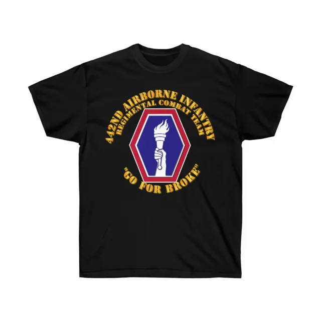 Classic - Unisex Ultra Cotton Tee - 442nd Airborne Infantry Regimental Combat