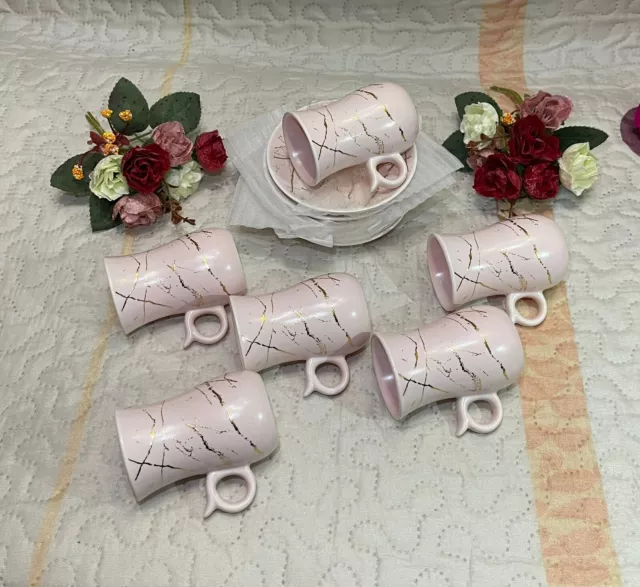 Turkish tea cup  pink (12 pcs)