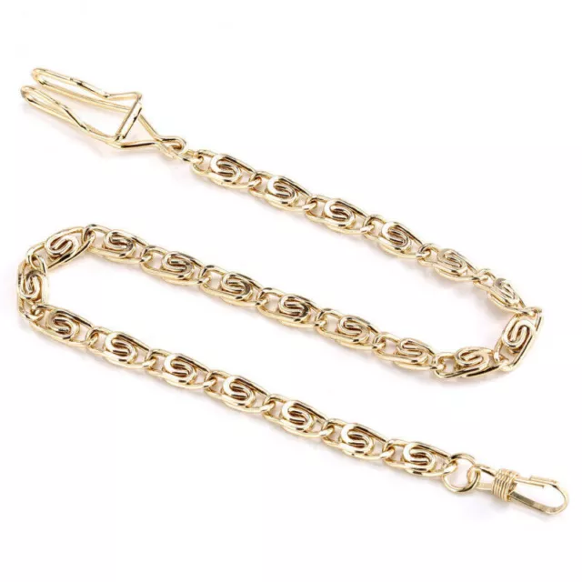 10/lot Alloy Pocket Watch Chain Twist Replacement Chain Bronze Black Silver Gold 2