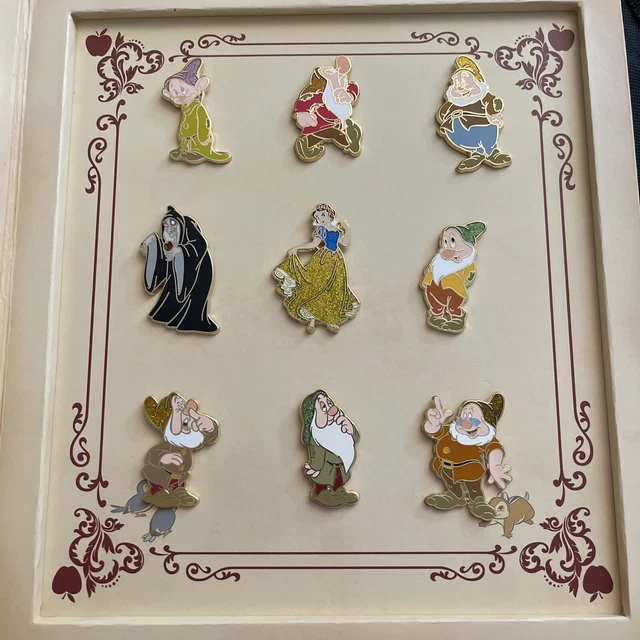 DISNEY STORE SNOW White and the Seven Dwarfs LE 500 Disney Pin Set ...