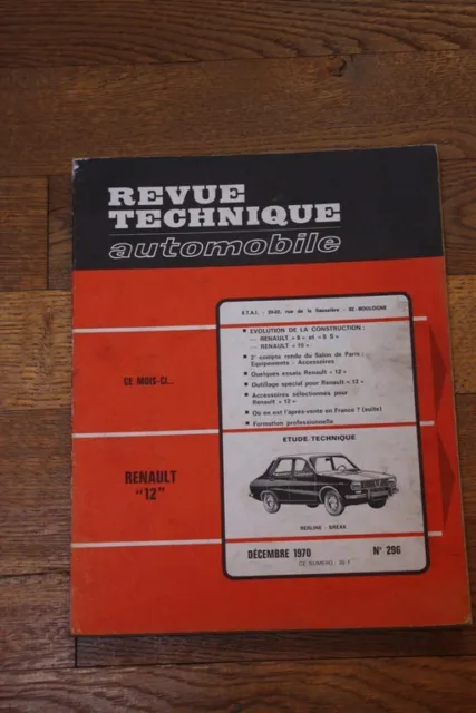 Revue Technique Automobile: Renault 12 Berline / Break (N° 296)