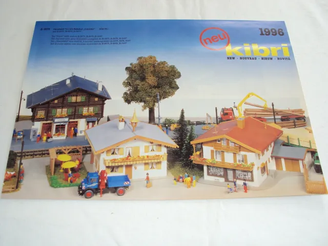 W.2.13.3 Modelleisenbahn Modellauto Katalog Prospekt Kibri Modellbahnzubehör ´96