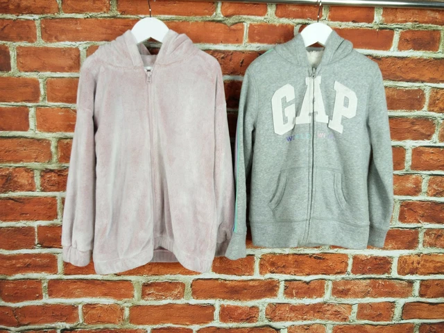Girls Bundle Age 8-9 Years Next Gap Hoodie Jacket Soft Velour Stripe Logo 134Cm