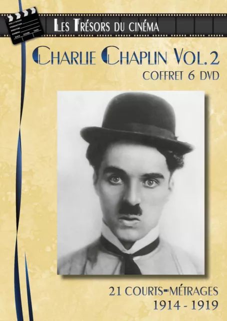 Coffret 6 DVD Charlie Chaplin : 21 Courts-métrages / 1914 - 1919 - Volume 2