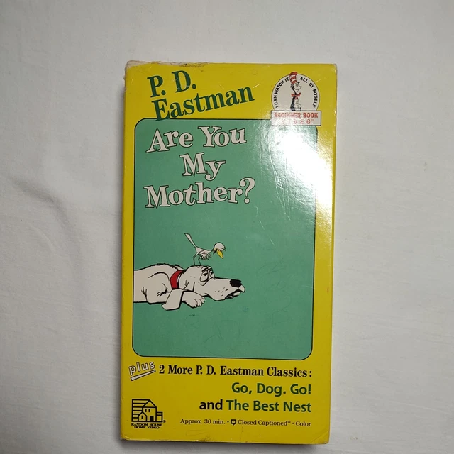 P D EASTMAN ARE You My Mother VHS Go Dog Go And The Best Nest Dr