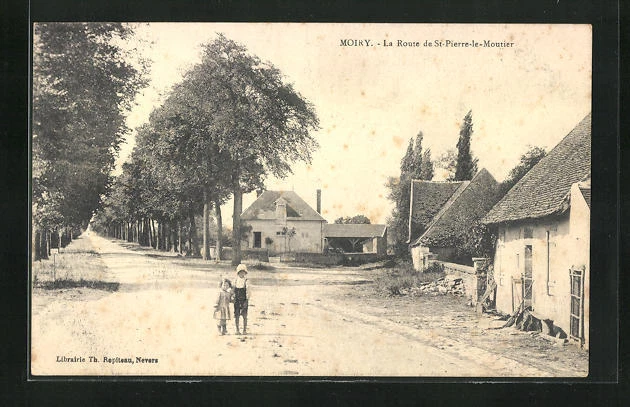CPA Moiry, la Route de Saint-Pierre-le-Moutier