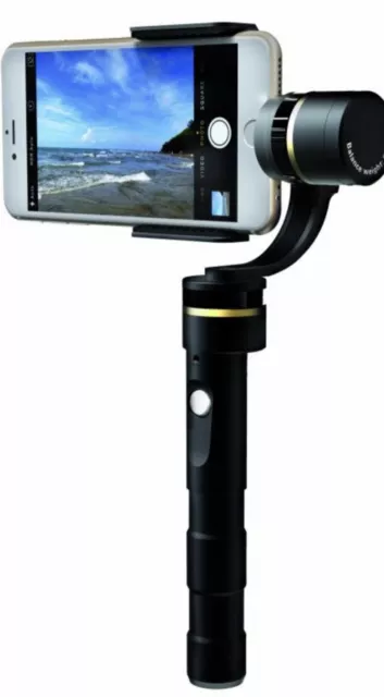 Feiyu G4 Plus. 3-Axes Gimbal Stabilisateur Smartphone. État Neuf + accessoires.