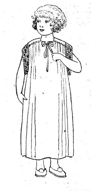 Patron De Couture Original Pour Poupée Bleuette – Petite Chemise – Décembre 1935