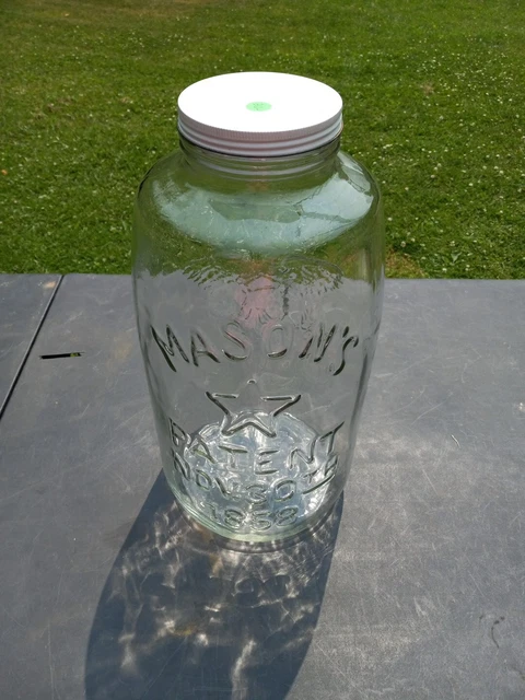 Vintage Large Masons Nov 30th 1858 Eagle Jar