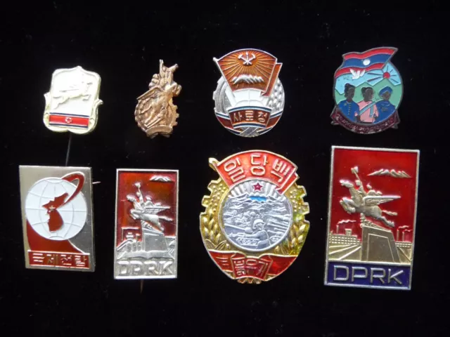 Set 8 Foreign Badge Friendship Politics Sights Flag Military Festival