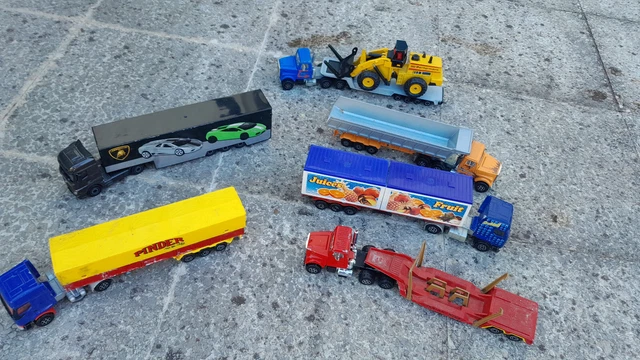 Majorette Gros Lot De Camions Serie 3000 1/60 Fruit Juice Pinder