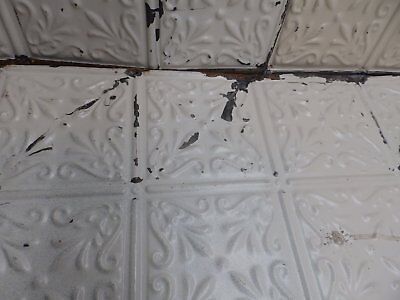 100 Sq Feet Salvaged Antique Tin Ceiling Decorative Pattern Old Vintage 55-19E 3