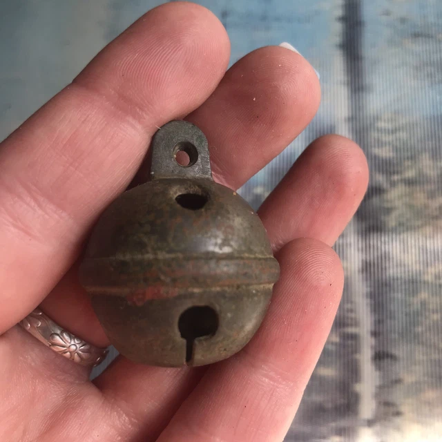 Antique Russian Empire Bronze Horse Sleigh Bell Troyka 19th Century 6