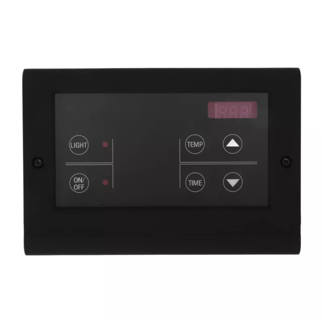 (Negro) Controlador de generador de vapor Control de luz de controlador de sauna digital