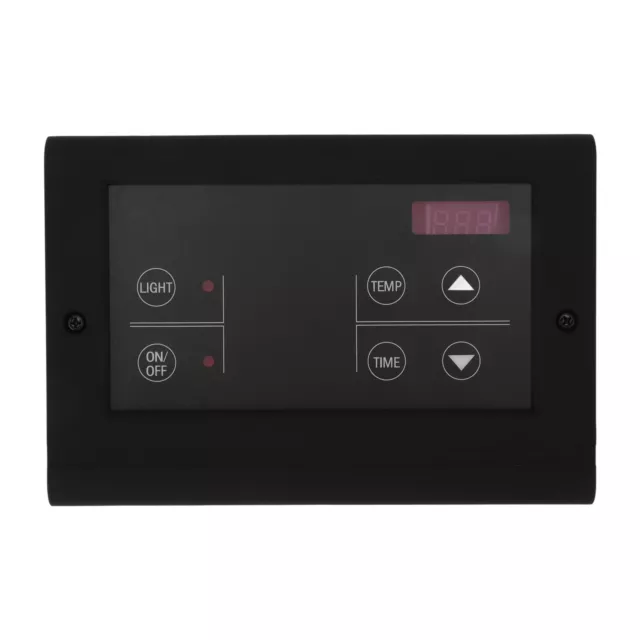 (Nero) Controller generatore di vapore controller sauna digitale controllo luce (Nero) Controller generatore di vapore controller sauna digitale controllo luce
