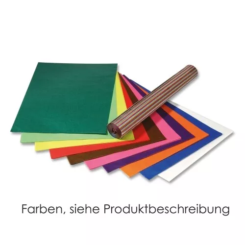 Folia Transparent-Papier, 70 x 100 cm, 25  Bogen sortiert - Bastelpapier