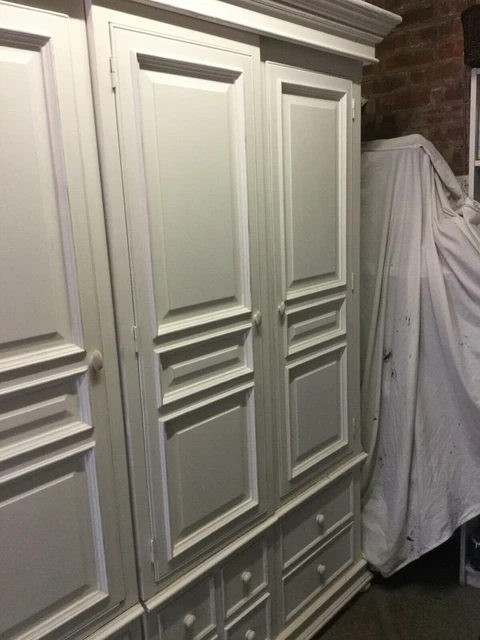Shabby chic triple wardrobe discount
