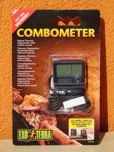 Exo Terra PT2470 Combometer Thermo-Hygro Digitales Thermo & Hygrometer