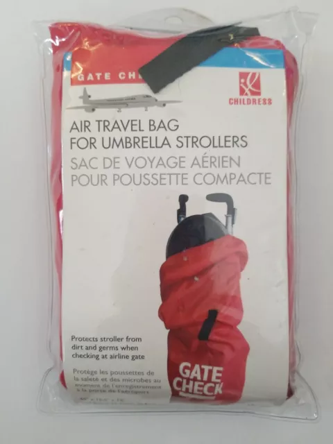 Jl Childress Gate Check Bag cover Umbrella Strollers Kids Red
