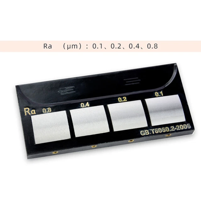 Kit D'étalons De Rugosité Externe - 6 échantillons En Acier Carbone 45 - Pour Contrôle Qualité Professionnel