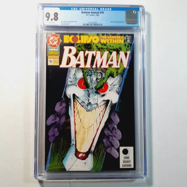 DC Comics "Batman" Annual #16 CGC 9.8 WP Eclipso & Joker App. 1992