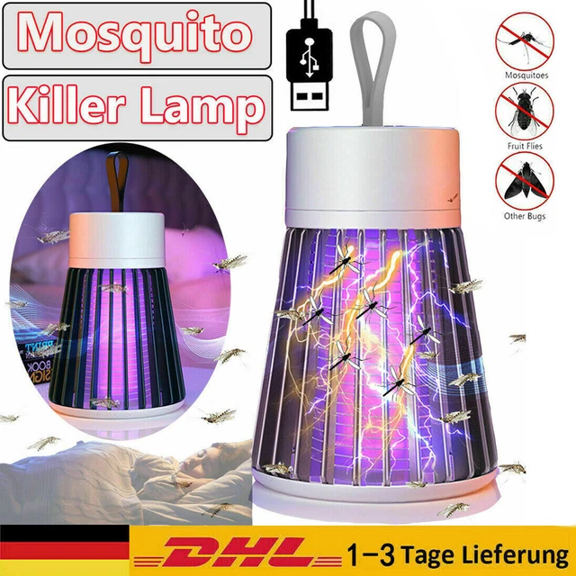 Moskito Killer Insektenvernichter USB Elektrisch LED Lampe Mückenfalle Licht UV