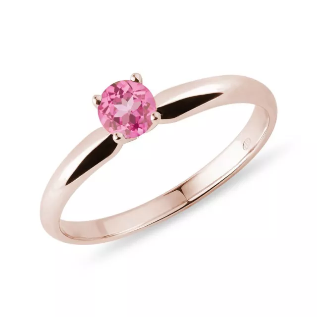 14kt Rose Gold Finish 1.0Ct Ruby Dainty Delicate Ring For 925 Sterling silver