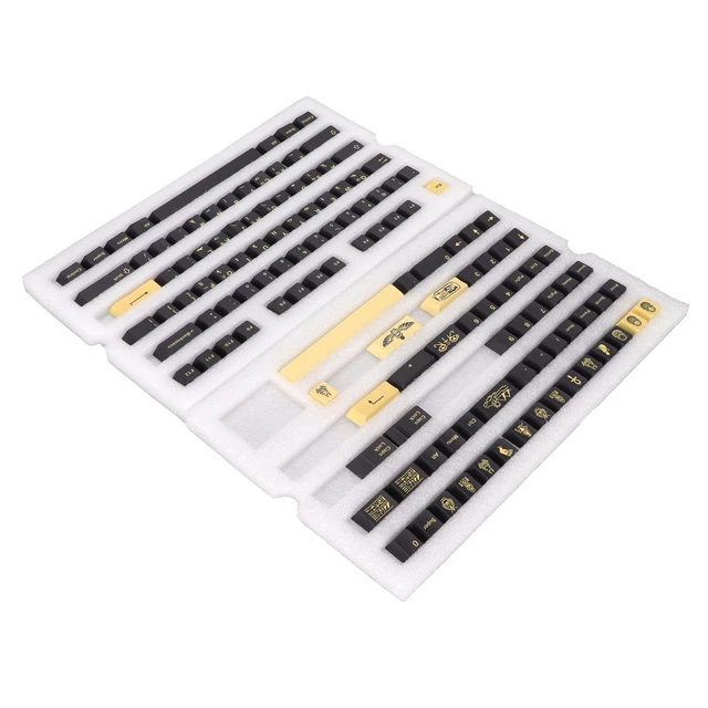 Letter Less Keycaps PBT KEYCAPS 132 Keys Letterless Cherry Height Egyptian Pharaoh Theme ...