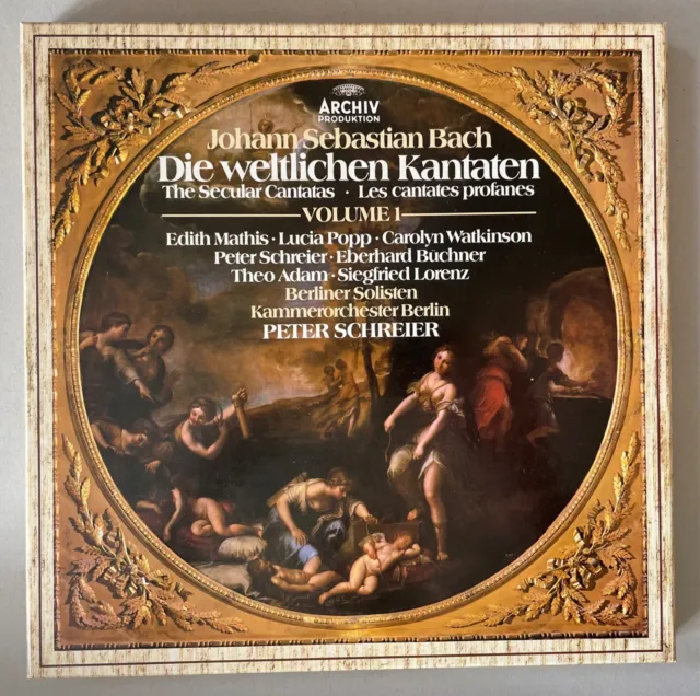 #26 J.S. Bach DIE WELTLICHEN KANTATEN**Vol 1**Peter Schreier**1982**5 LP Box