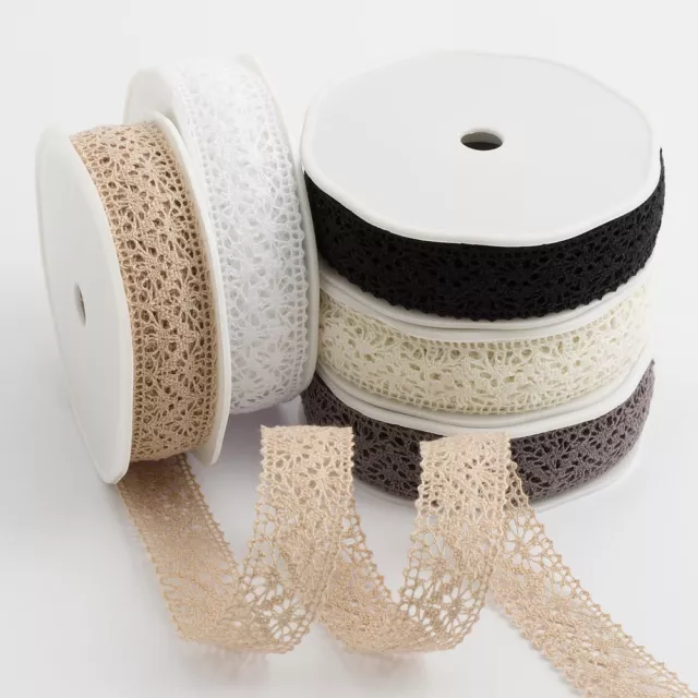 25mm Cotton Lace Ribbon Trim - Vintage Shabby Chic Wedding Crafts