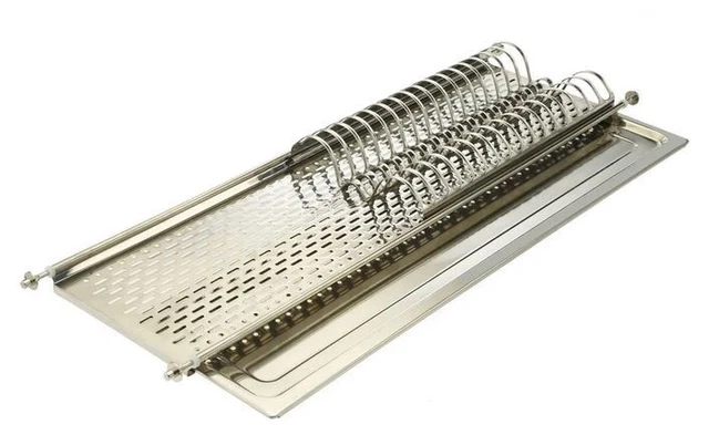 Scolapiatti Inox 86 Cm Per Pensili 90 Cm - Kit Completo Con Staffe Di Montaggio - Foto 2