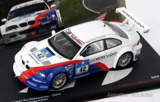 BMW M3 GTR 2004 Muller 24 heures Nürburgring 1:43 Ixo Altaya