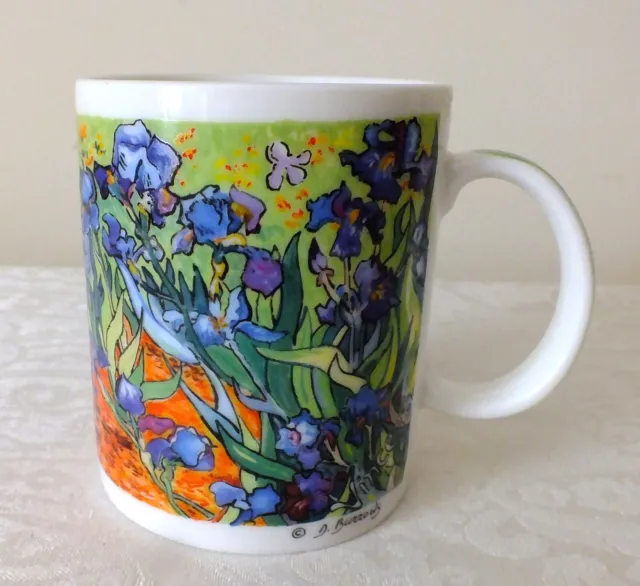 Chaleur VINCENT VAN GOGH IRISES Coffee Mug Cup, Master Impressionists, J Burrows