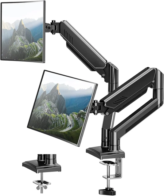 DUAL MONITOR DESK Mount - Adjustable Monitor Arm for 2 Monitors up to ...