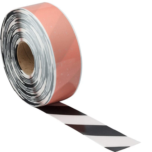 BRADY 170053 Floor Tape,Black/White,3 inx100 ft,Roll