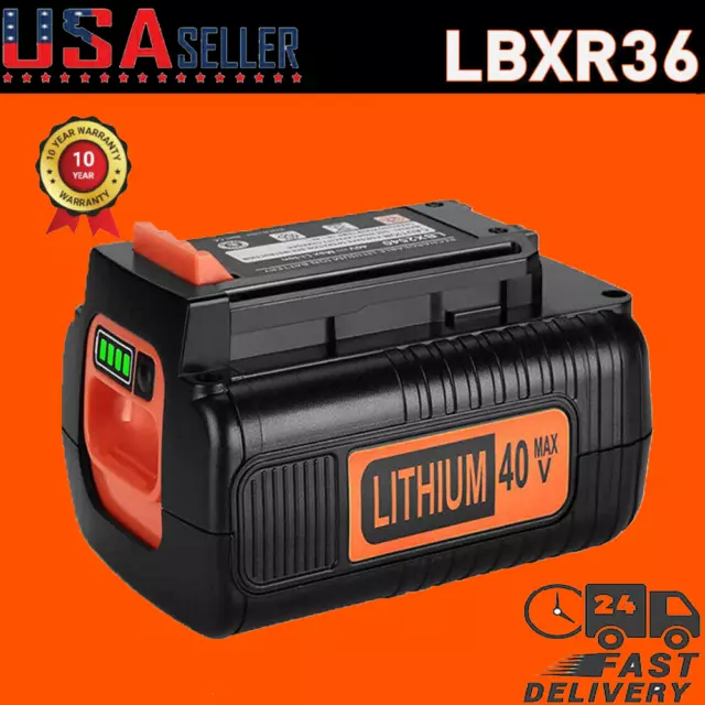 40 Volt Lithium Battery for Black and Decker 40V Max LBX2040 LBXR36 LSW36 US