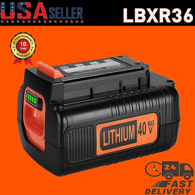 40 Volt Lithium Battery for Black and Decker 40V Max LBX2040 LBXR36 LSW36 US