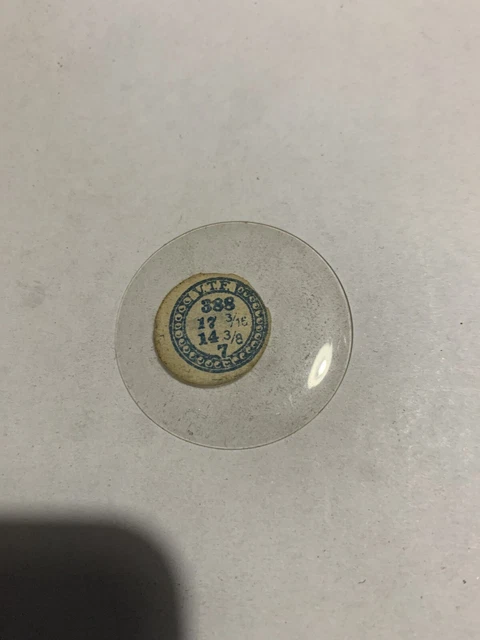 Verre (cristal) De Remplacement Pour Montre De Poche VTF OPEN FACE – NOS, Neuf Sans étiquette