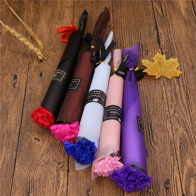 Saponi falsi fiore madre regalo festa della mamma fiore artificiale chiodi di garofano